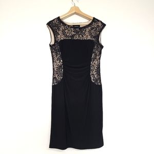 R&M Richards black sequins dress. Size 8. # 55-2